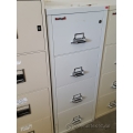 FireKing Grey Fire Proof 4 Drawer Vertical File Cabinet